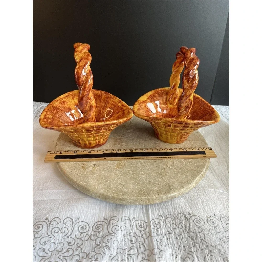 Pair Of 1970's Handpainted 6